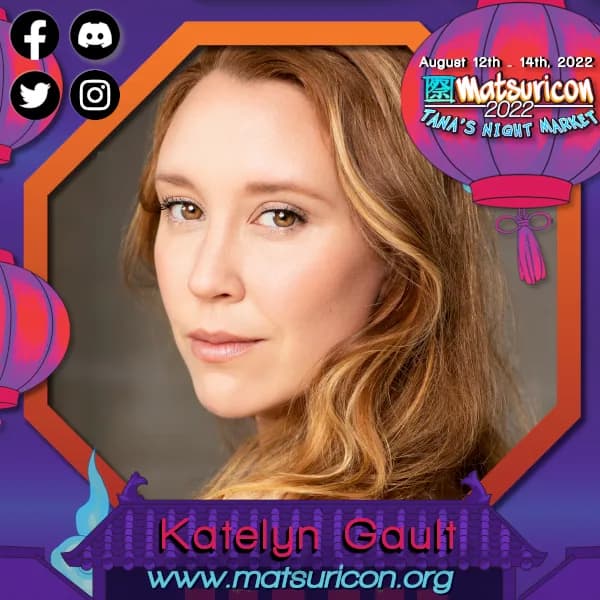 2022 Matsuricon guest announcement artwork for Katelyn Gault