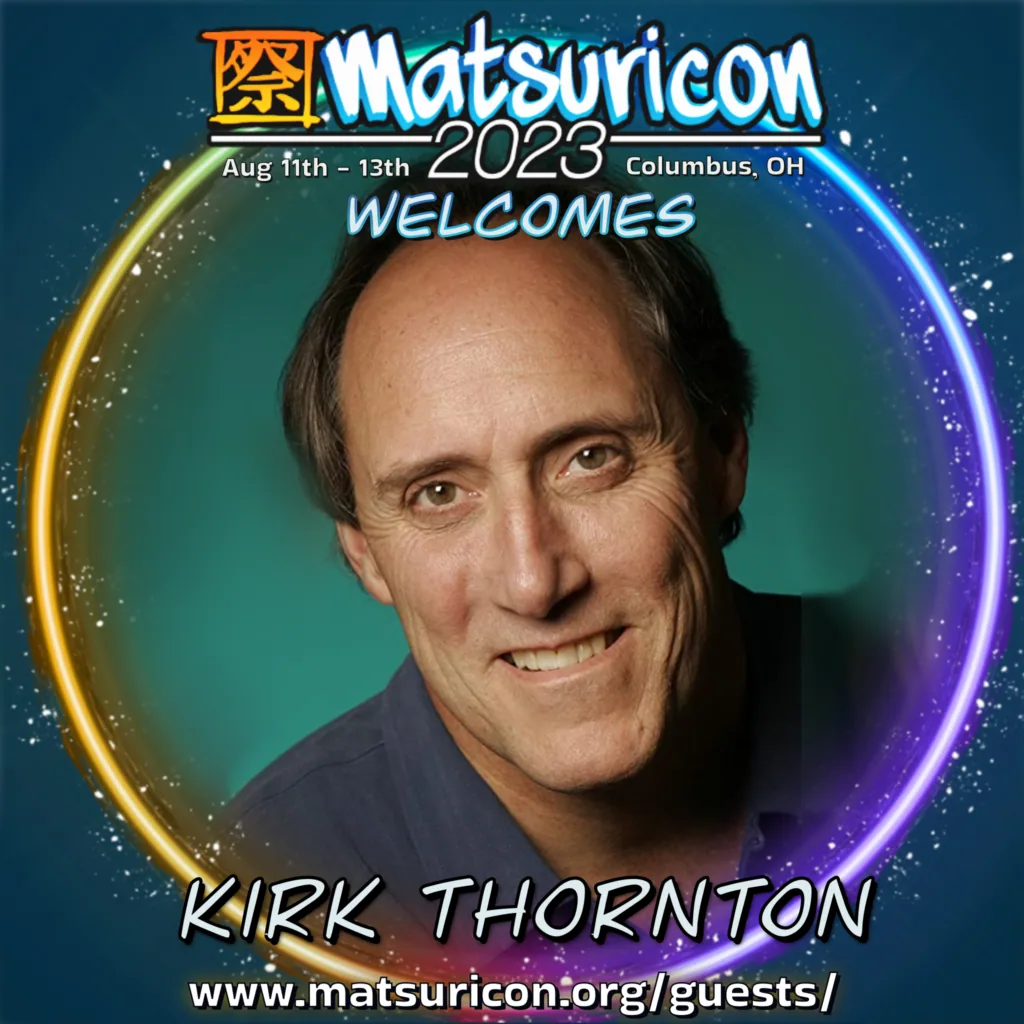 2023 Matsuricon guest announcement artwork for Kirk Thornton