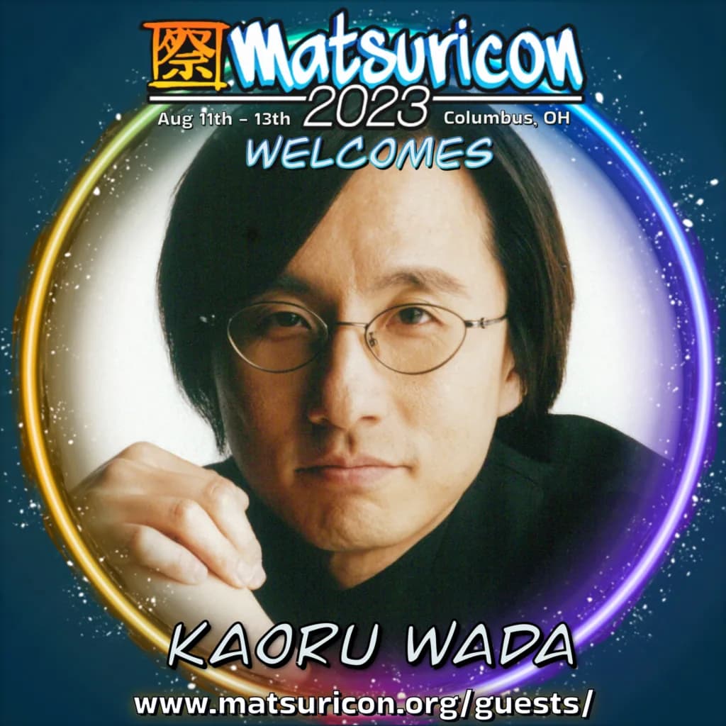 2023 Matsuricon guest announcement artwork for Kaoru Wada