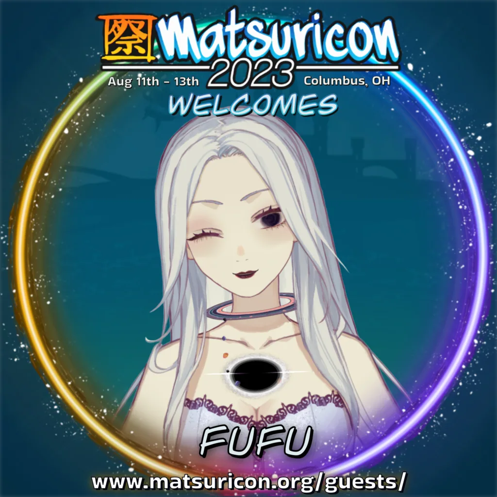 2023 Matsuricon guest announcement artwork for Fufu