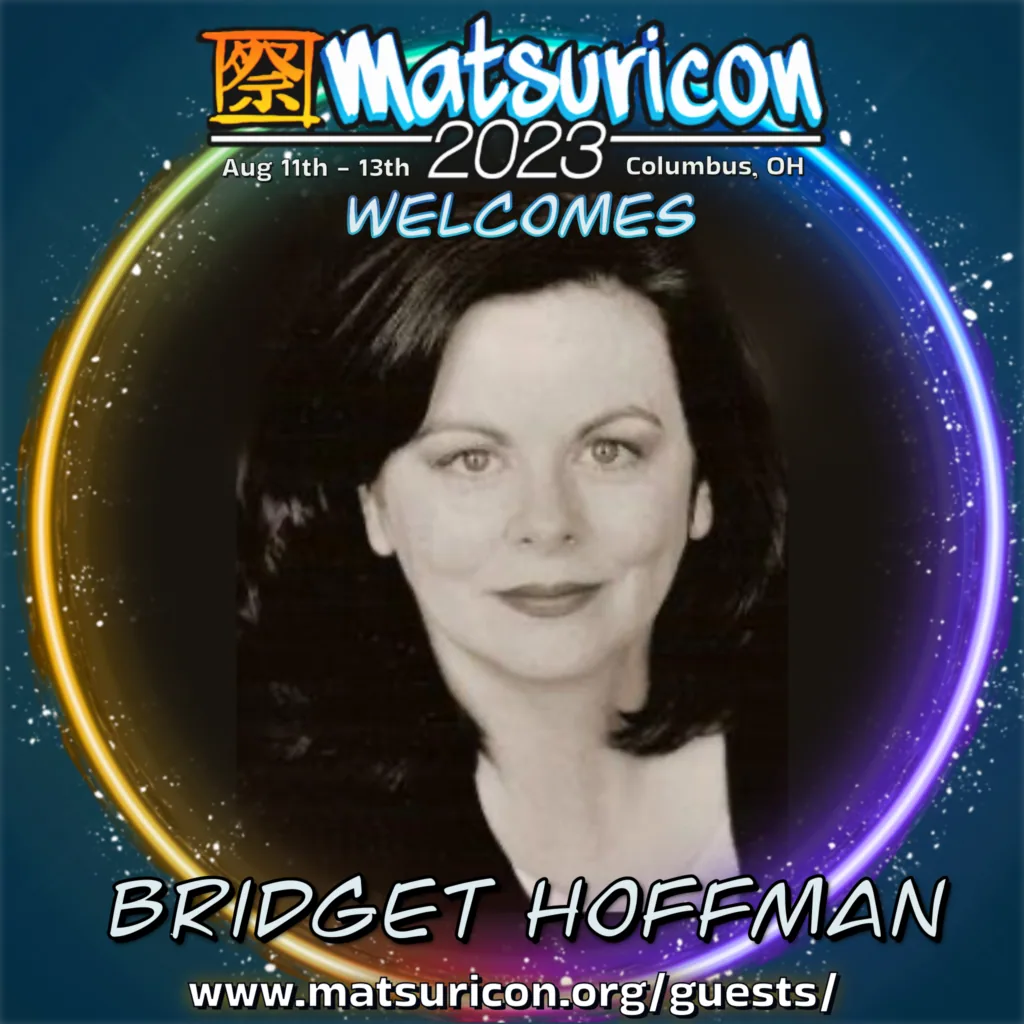 2023 Matsuricon guest announcement artwork for Bridget Hoffman
