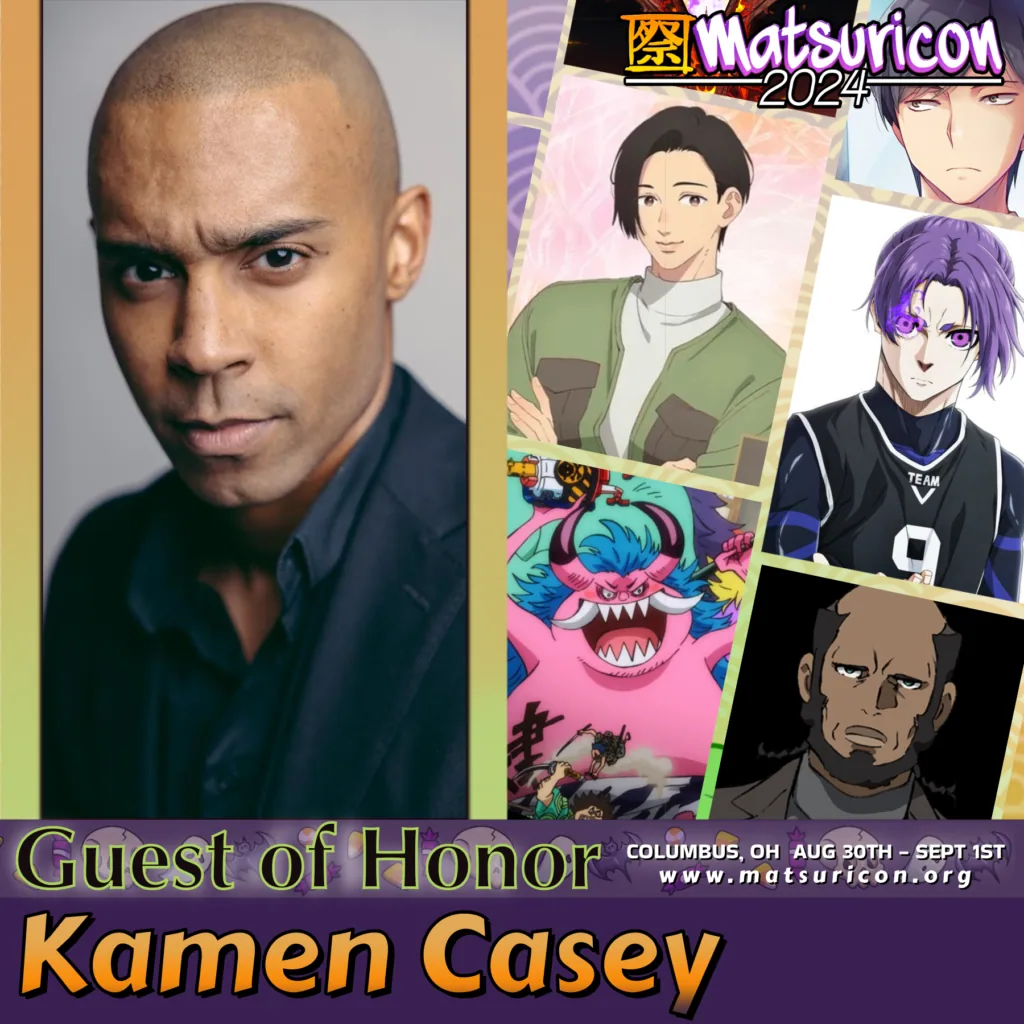 2024 Matsuricon guest announcement artwork for Kamen Casey