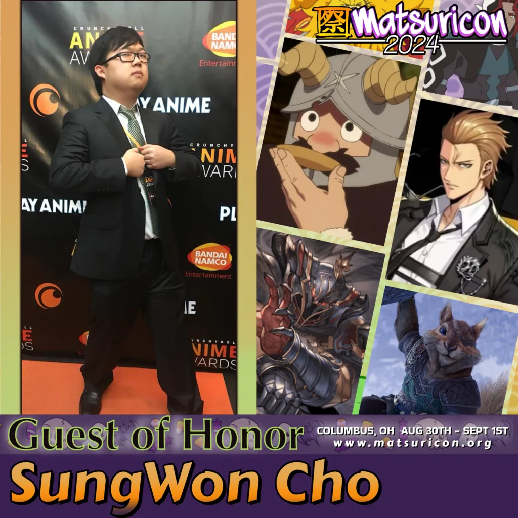 2024 Matsuricon guest announcement artwork for SungWon Cho