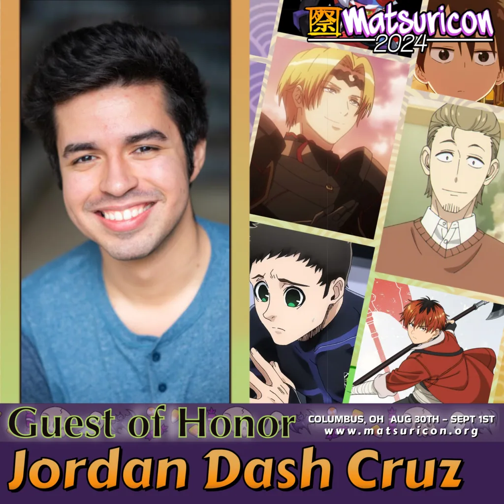 2024 Matsuricon guest announcement artwork for Jordan Dash Cruz