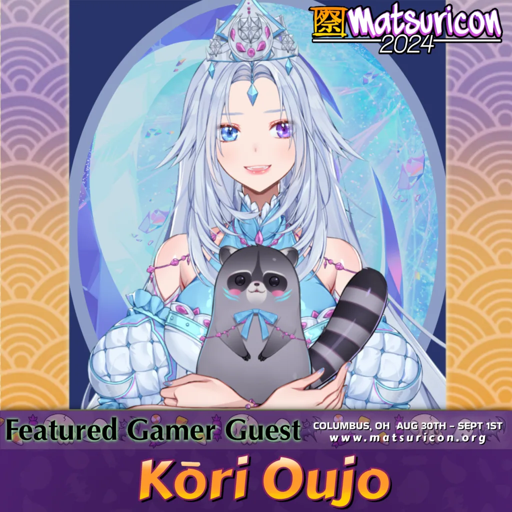 2024 Matsuricon guest announcement artwork for Kori Oujo