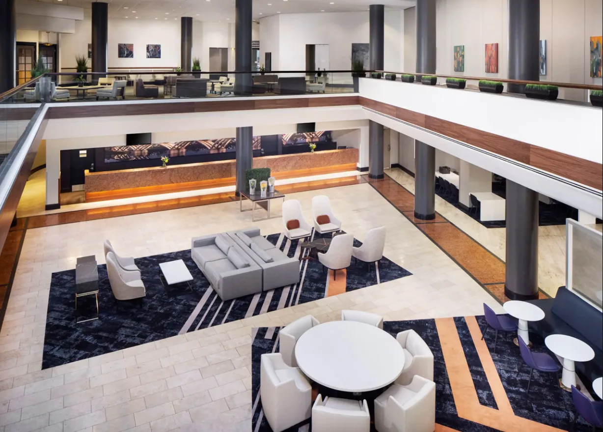 The lobby at Hyatt Regency Columbus