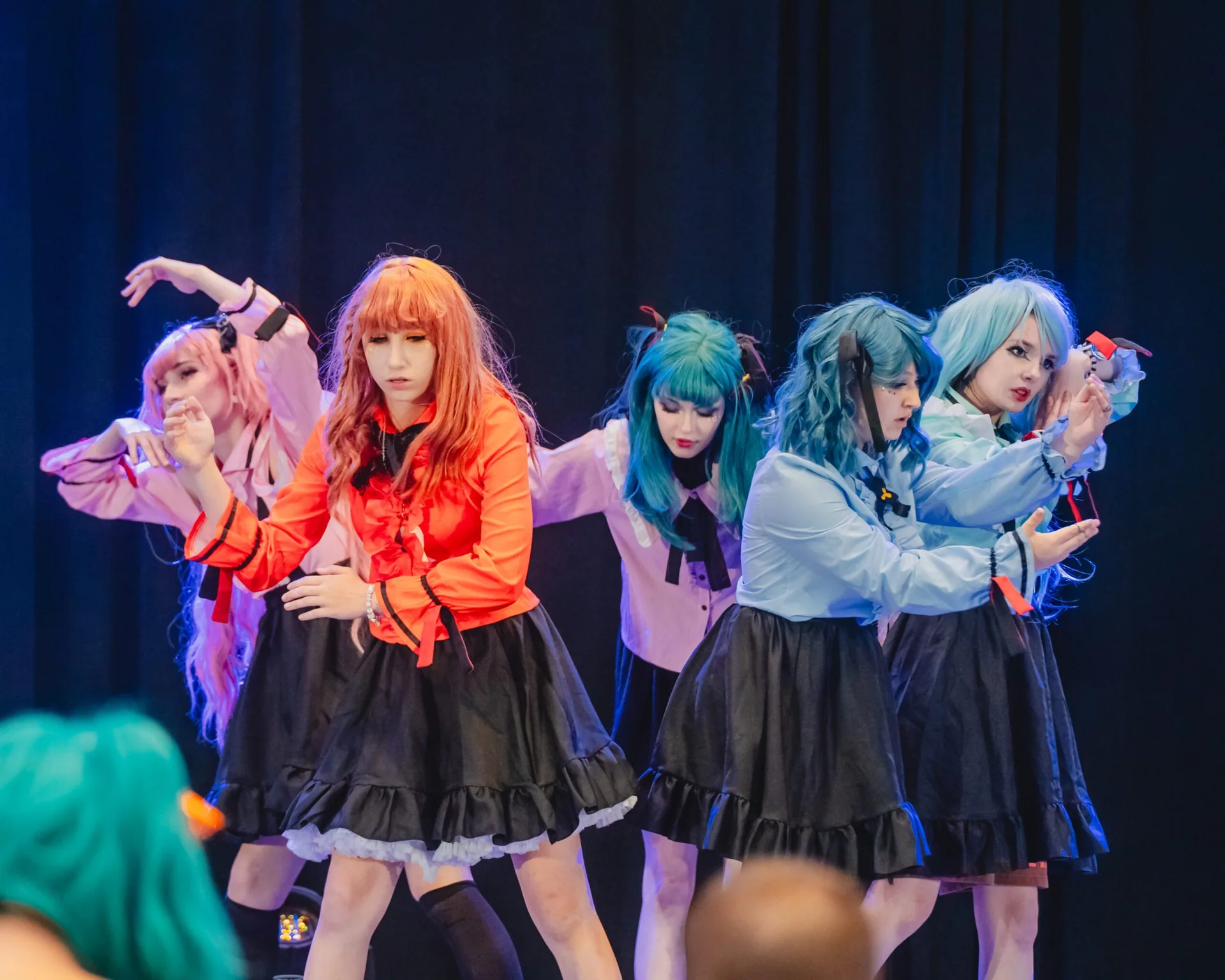 Cosplayers presenting their costumes during the Matsuricon Masquerade.