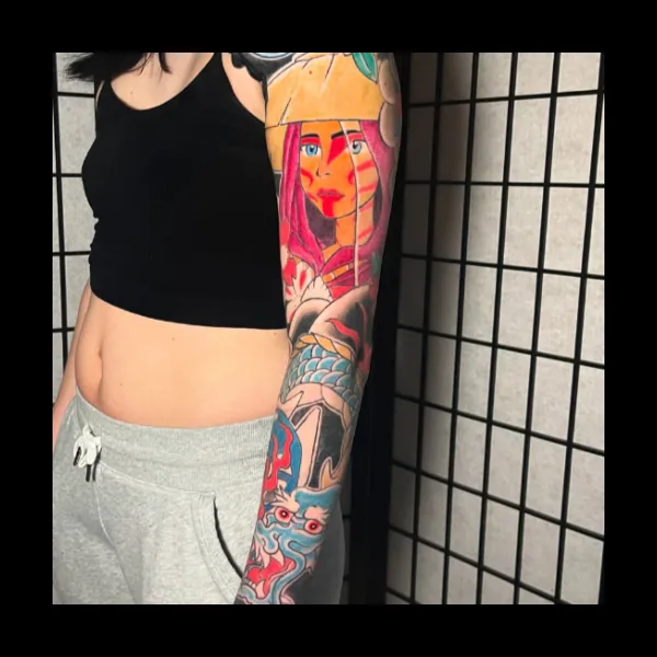 Vel tattoo portfolio piece 5.